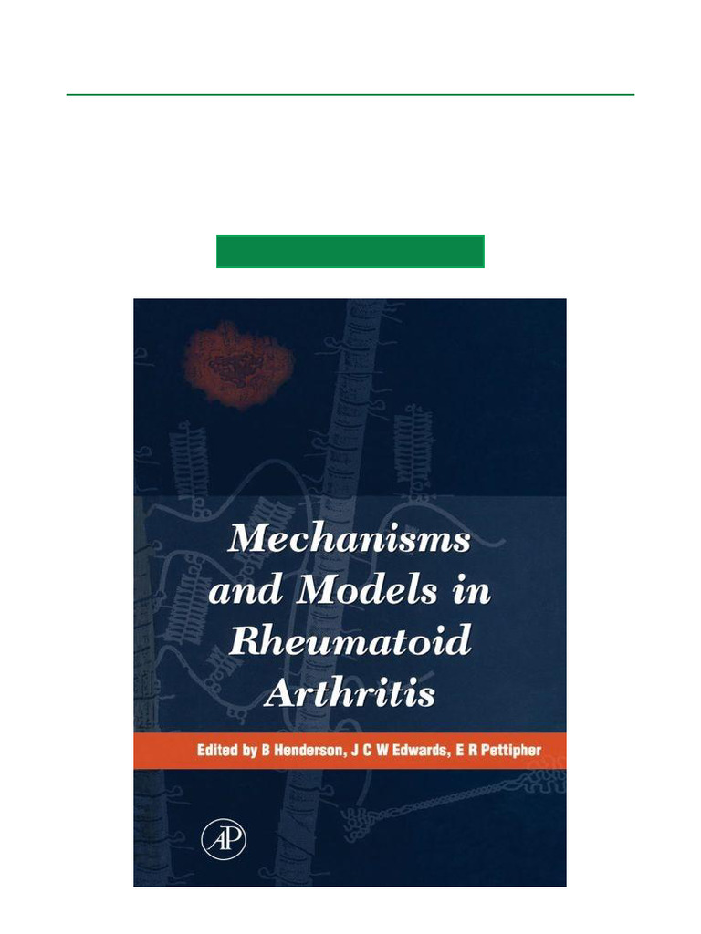 Mechanisms and Models in Rheumatoid Arthritis Academic PDF Download ...