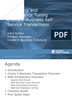 Monitoring and Performance Tuning Oracle E-Business Self Service Transactions