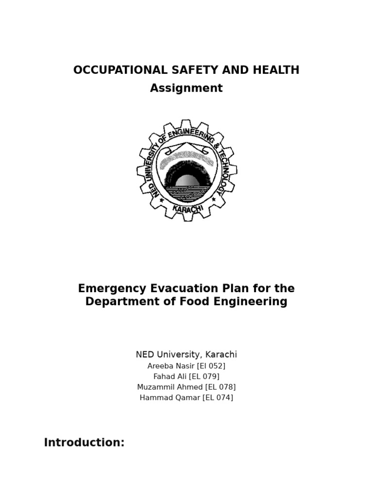 Occupational Safety and Health | PDF | Emergency Evacuation | Risk ...