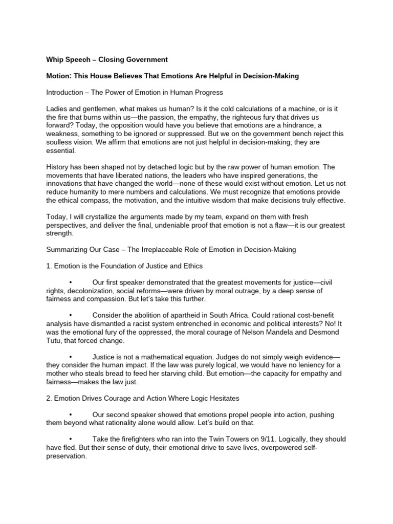 Emotions' Crucial Role in Decision-Making | PDF | Emotions | Rationality