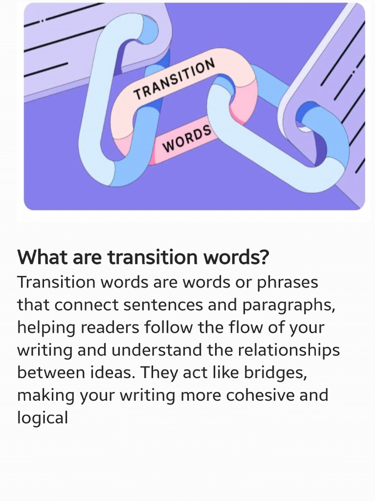 Transition Words & Uses | PDF