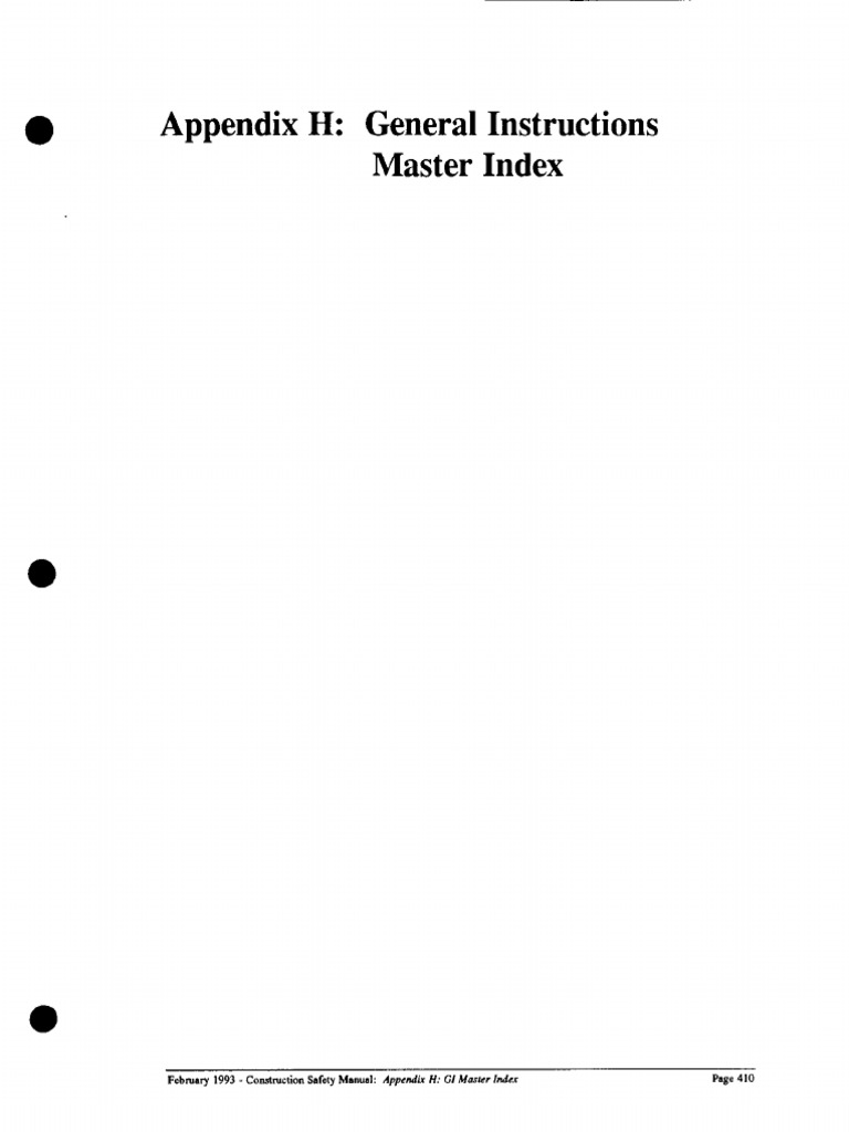 General Instructions Master Index | PDF | Dangerous Goods | Crane (Machine)