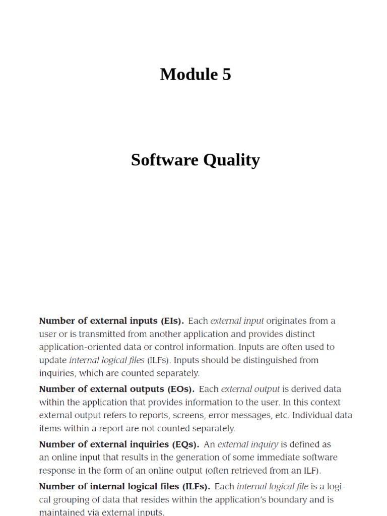 Module 5 SE | PDF | Software Quality | Software