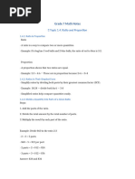 Grade 9 Ratio and Proportion Questions | PDF