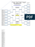 March Madness Bracket Sheet