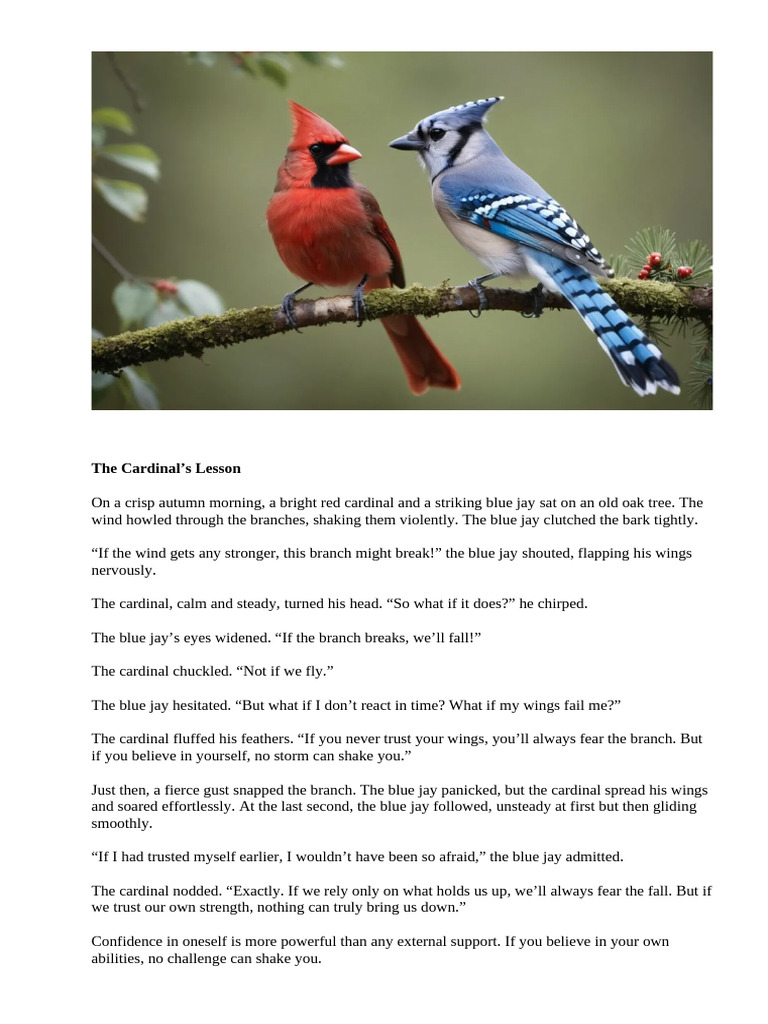 The Cardinal's Lesson | PDF