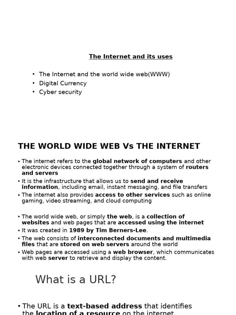 Grade 10-Internet and Its Uses - Handout | PDF | World Wide Web ...