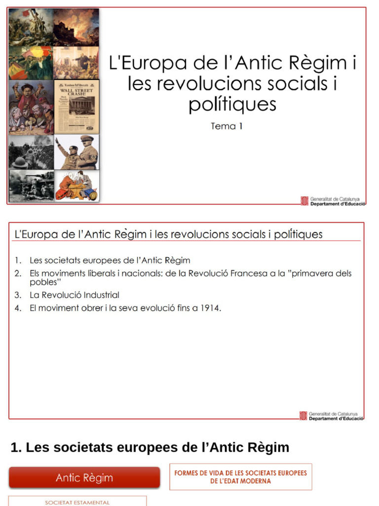 T.1 LEuropa de LAntic Règim | PDF
