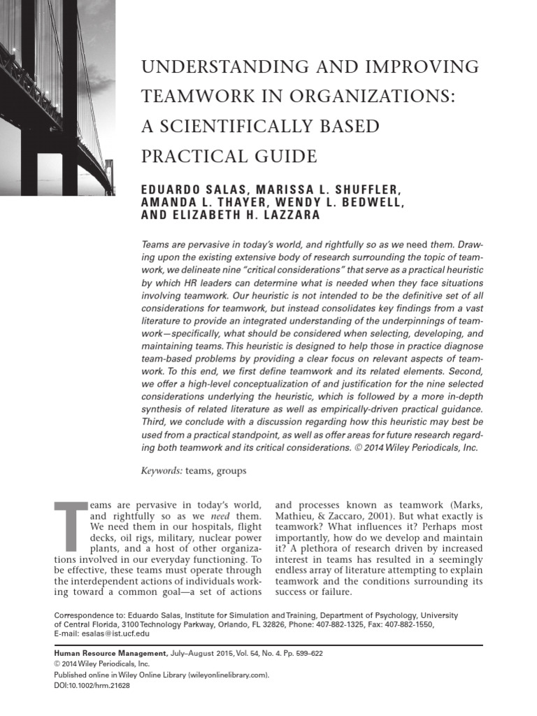 Essential Guide to Teamwork Success | PDF | Attitude (Psychology ...