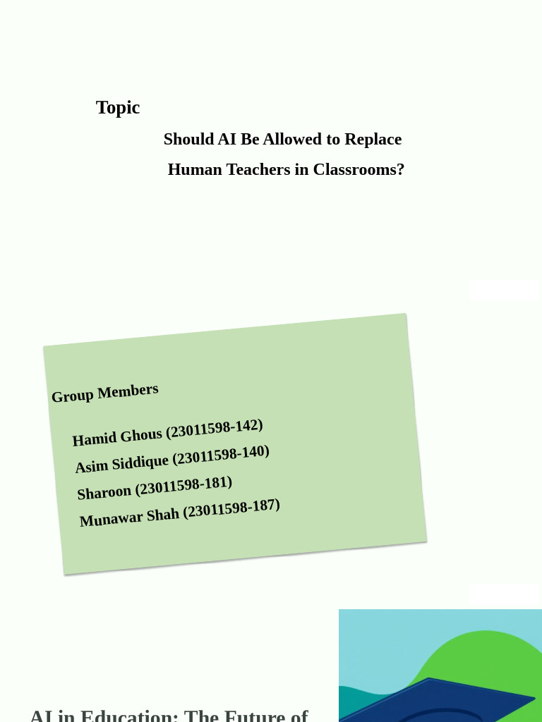 AI in Education The Future of Teaching | PDF | Artificial Intelligence ...