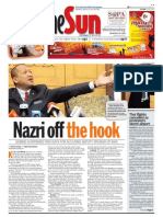 TheSun 2008-11-26 Page01 Nazri Off The Hook