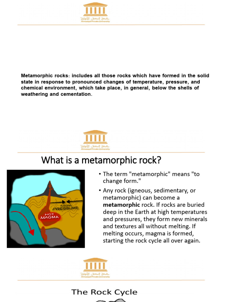 Understanding Metamorphic Rocks and Processes | PDF | Rock (Geology ...