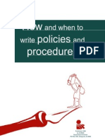 How and when to write policies and procedures
