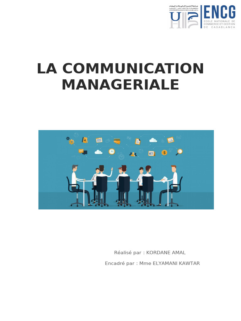 Importance de la Communication Managériale | PDF | la communication ...