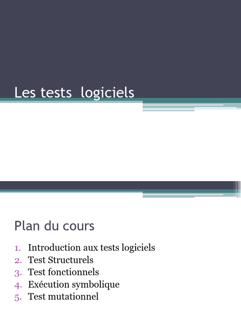 Introduction aux tests logiciels essentiels | PDF | Test de logiciel ...