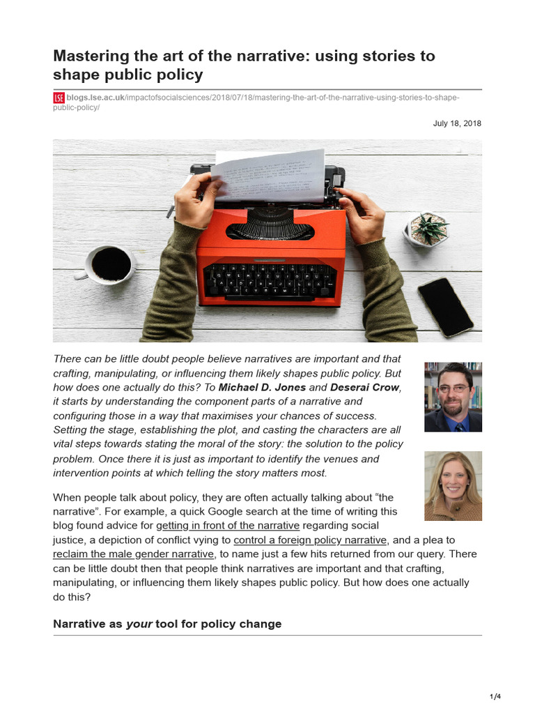 Blogs - Lse.ac - Uk-Mastering The Art of The Narrative Using Stories To ...