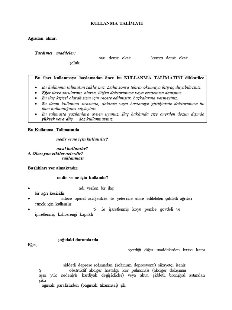 Oxopane 5 MG Kapsul | PDF