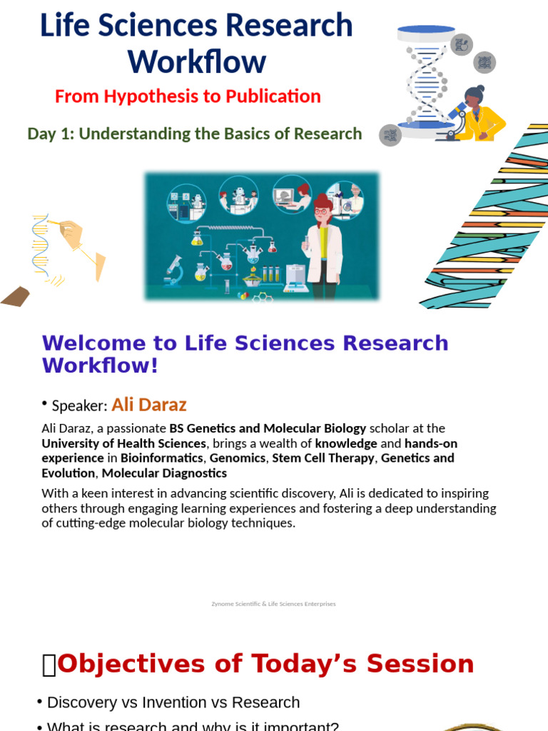 Life Sciences Research Basics Workshop | PDF | Science | Scientific Method
