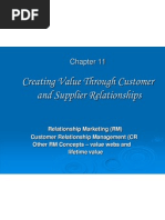 Creating Value Through Customer and Supplier Relationships