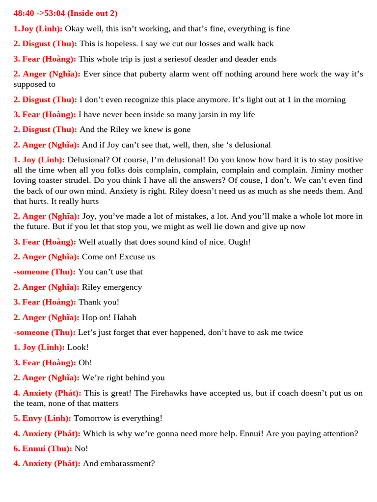 Inside Out 2 | PDF
