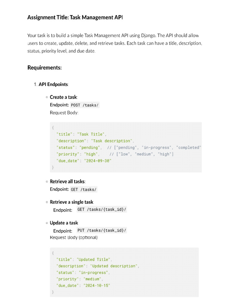 Prishni Backend Assignmentsss | PDF