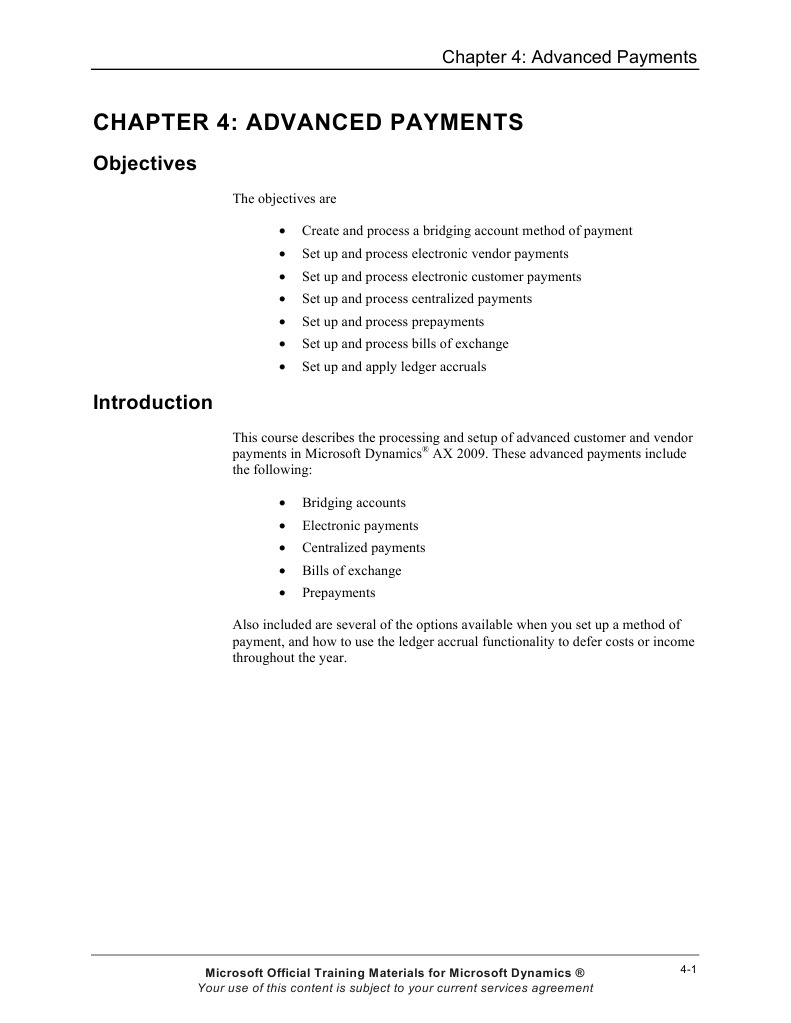 AX2009 Advanced Payments PDF Debits And Credits Accounts Payable