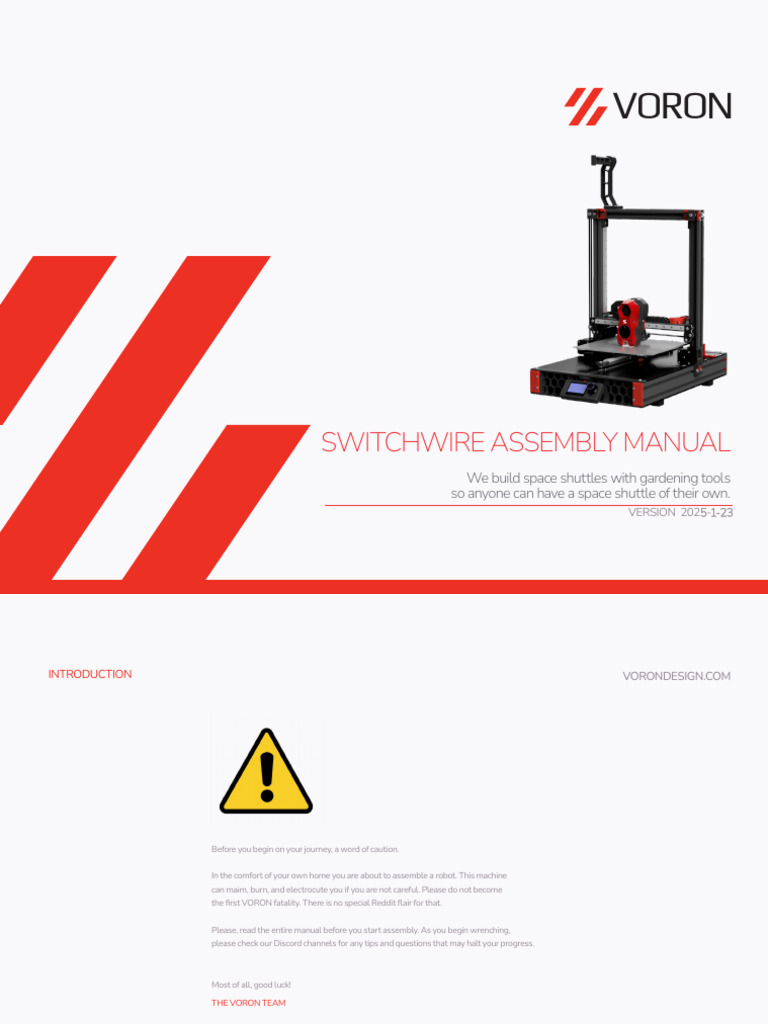 Voron Switchwire Assembly Guide | PDF | Screw | Mains Electricity