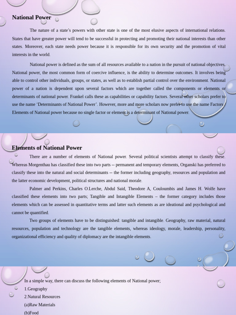 National Power | PDF | Leadership | Military