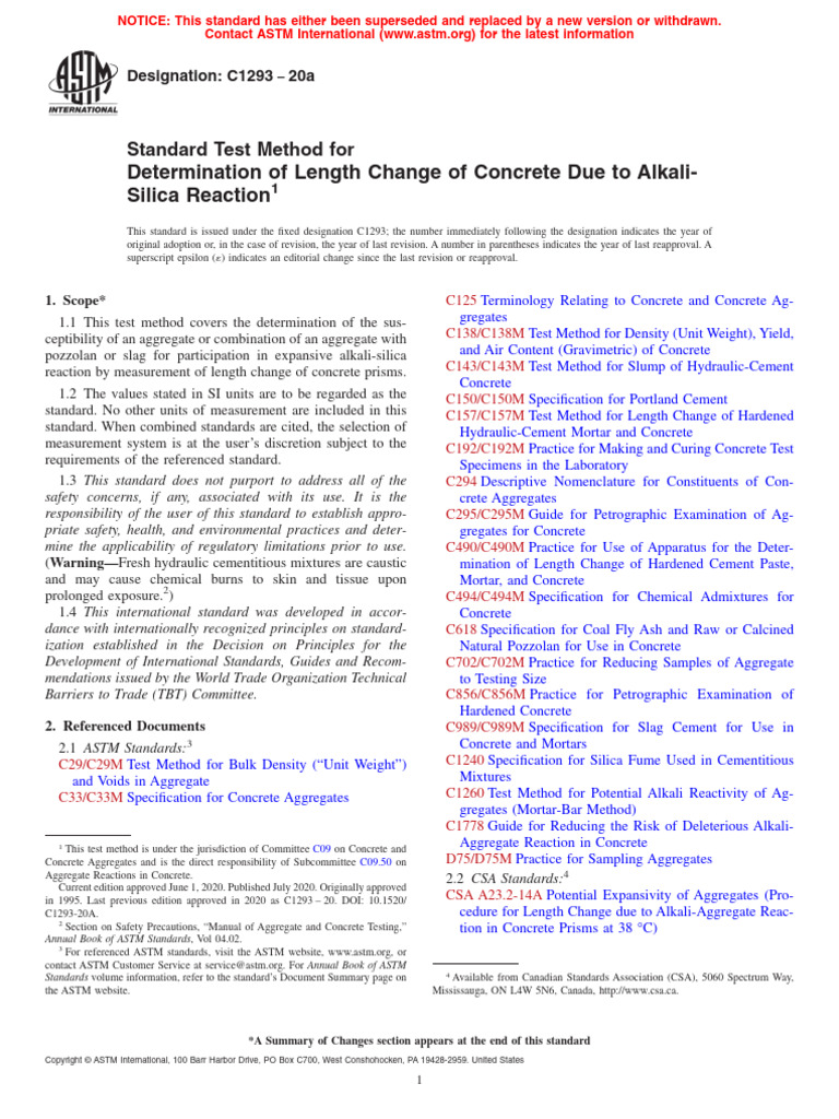Length Change Test for Concrete | PDF | Concrete | Cement