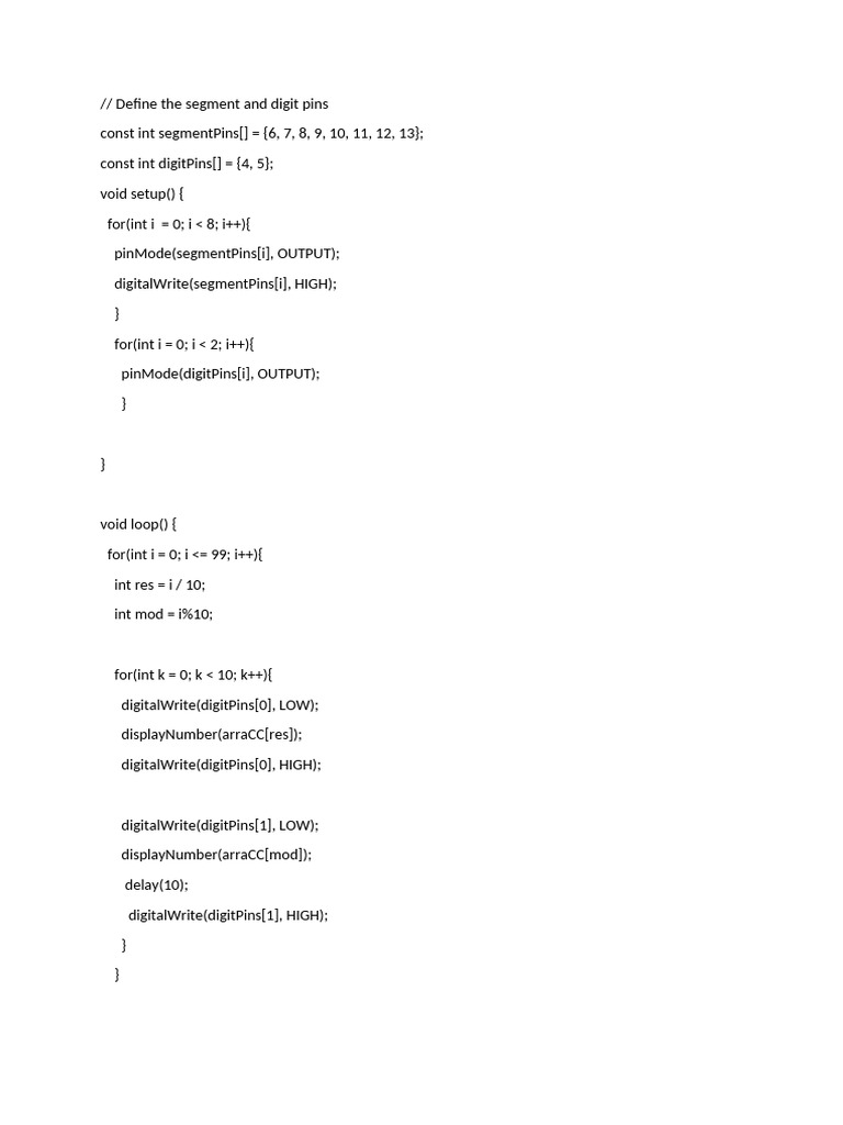 Define the Segment and Digit Pins_023314 | PDF