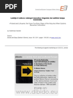 Mazurka and Krenciolka Article From Darbai Ir Dienos