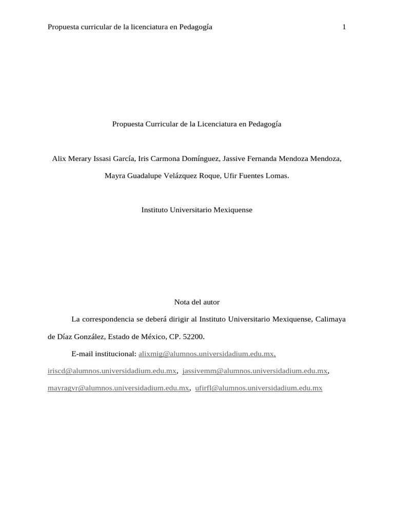 Modificación Curricular en Pedagogía | PDF | Plan de estudios | Pedagogía