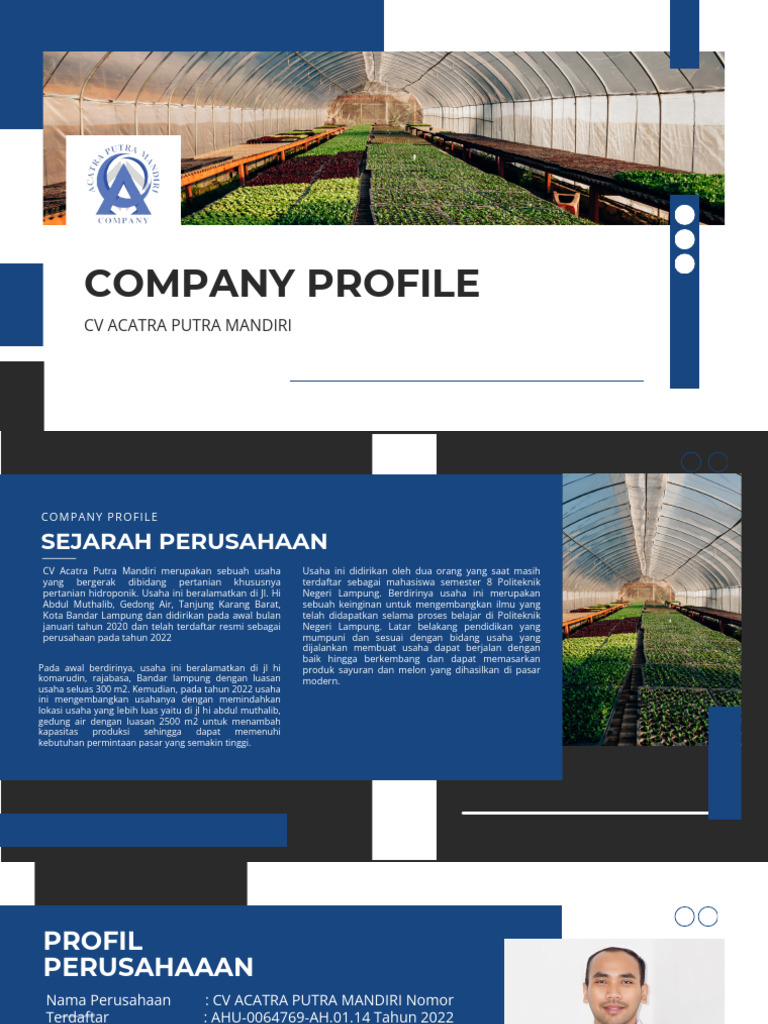 Profil Perusahaan CV Acatra Putra Mandiri | PDF