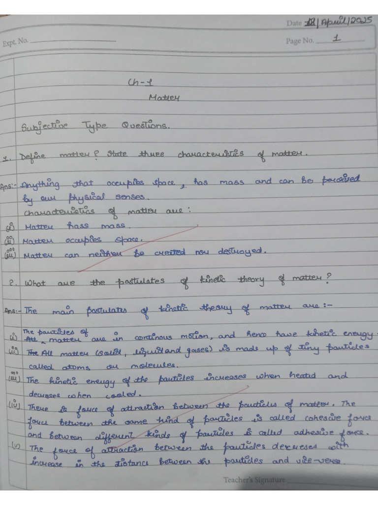 Chemistry Class 8 Ch 1 2025 26 Pdf Pdf