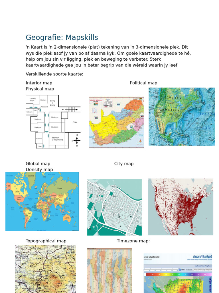 Types of Maps Explained | PDF