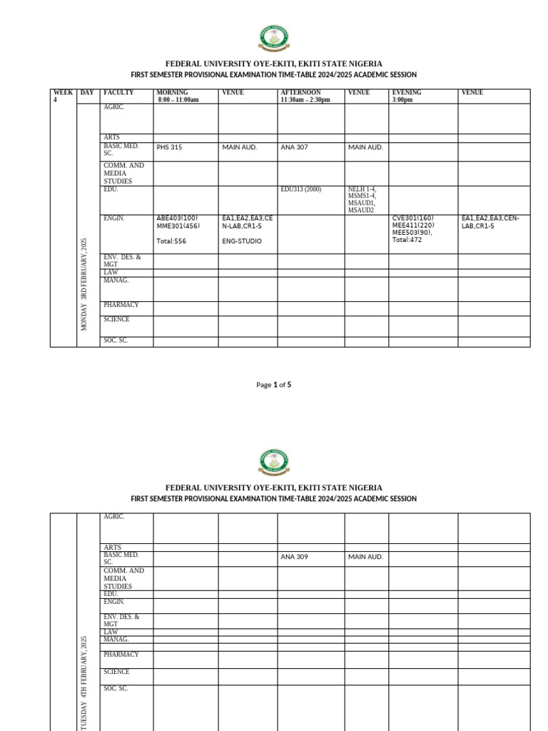 Week 4 2024 2025 Exam First Semester Provisional | PDF | Educational ...