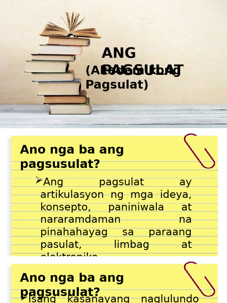 Ang Pagsulat | PDF