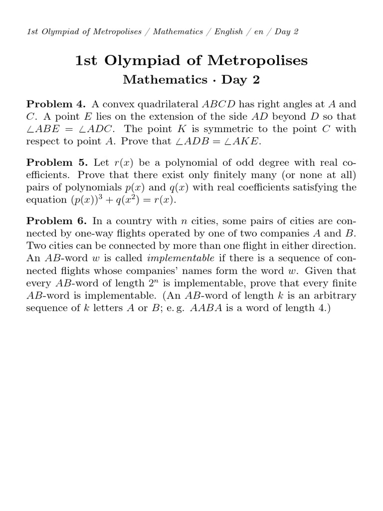 Megapolis Tasks Math Day2 en | PDF