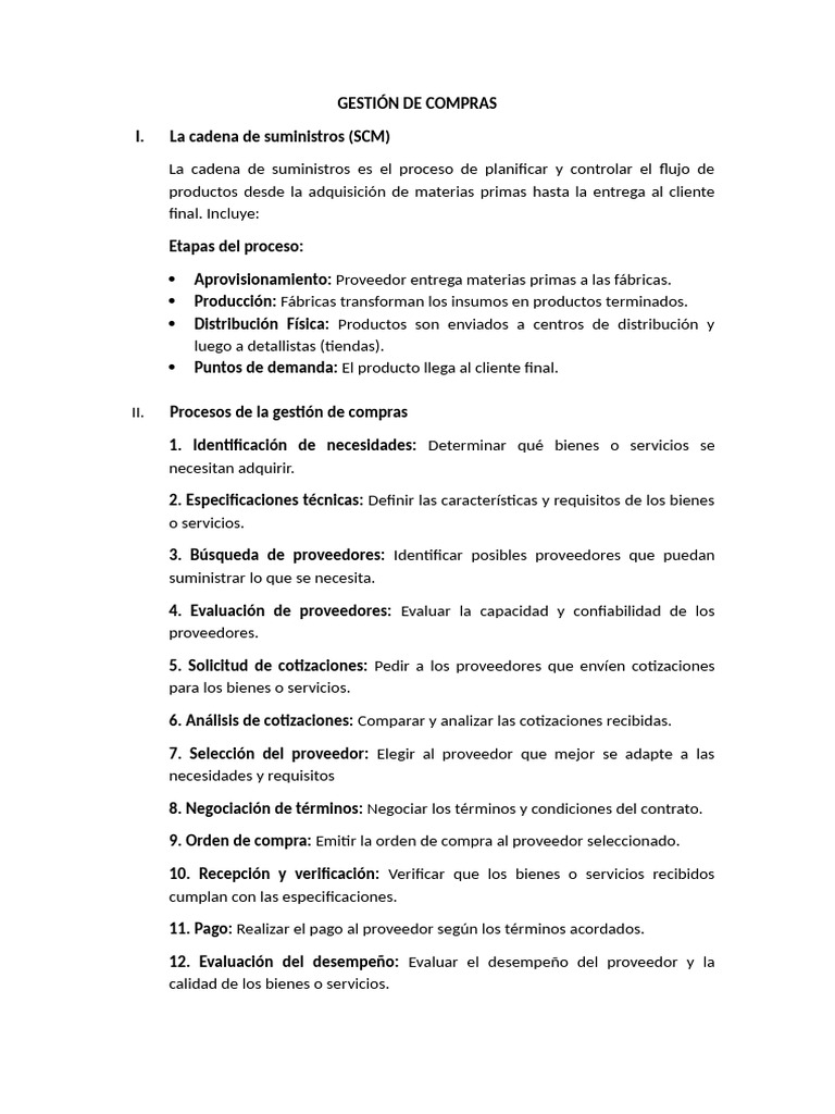 Gestión Eficiente de Compras y SCM | PDF | Calidad (comercial) | Economias