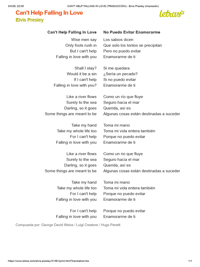 Letra y traducción de 