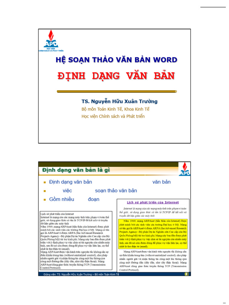 Bai 1 - Word - Dinh Dang Van Ban | PDF