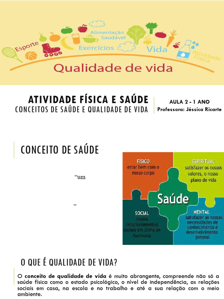 Saúde e Qualidade de Vida em Foco | PDF | Psicologia