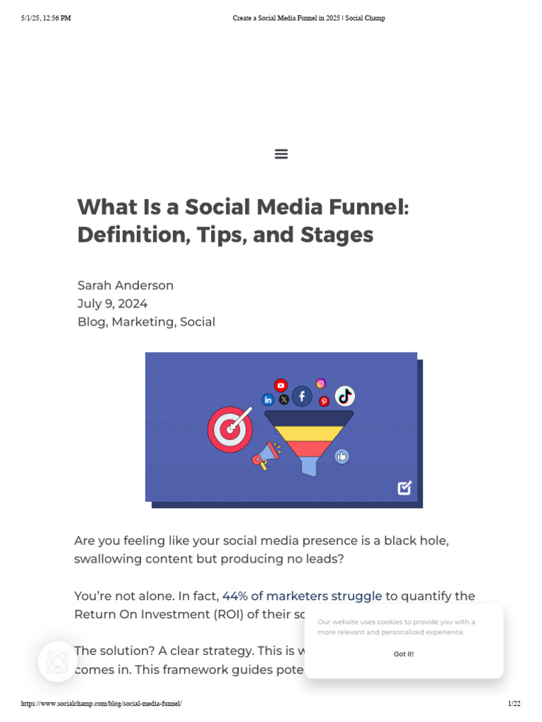 Create A Social Media Funnel in 2025 - Social Champ | PDF | Social ...