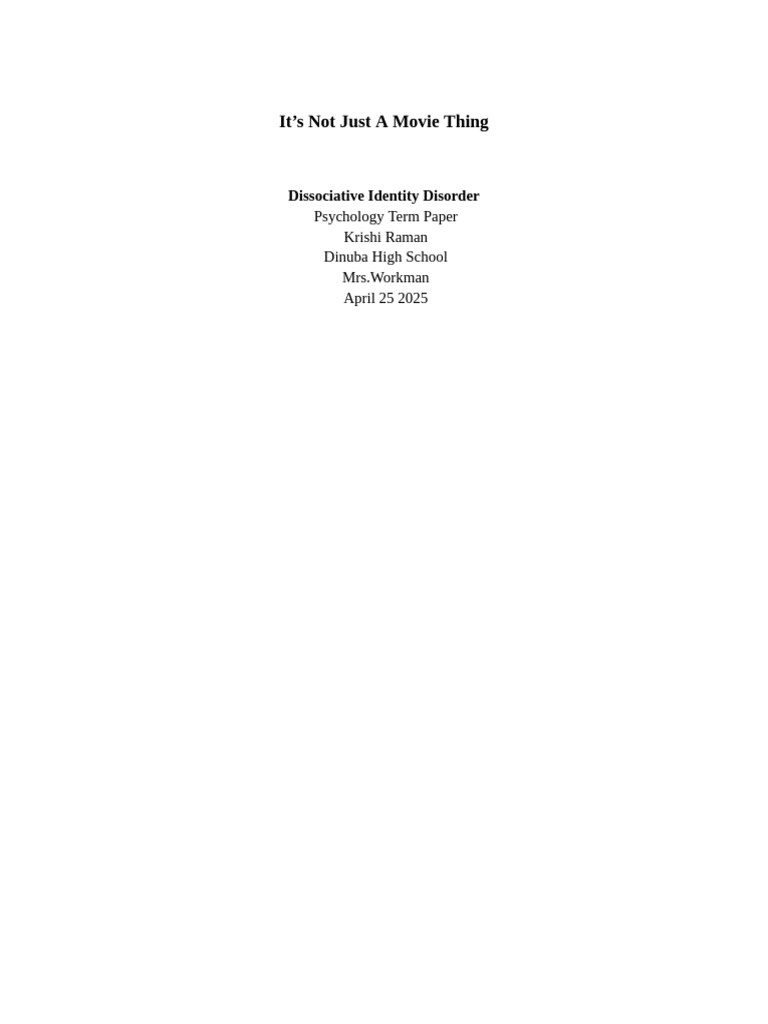 Term Paper | PDF