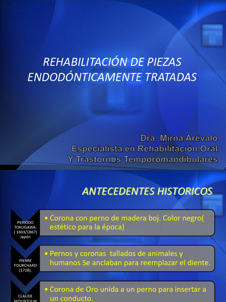 Rehabilitación de Endocrown en Odontología | PDF | Tornillo | Odontología
