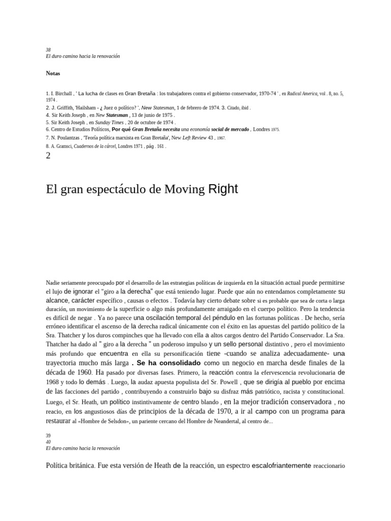 El Gran Espectáculo de Moving: Right | PDF | Ideologías | Democracia social