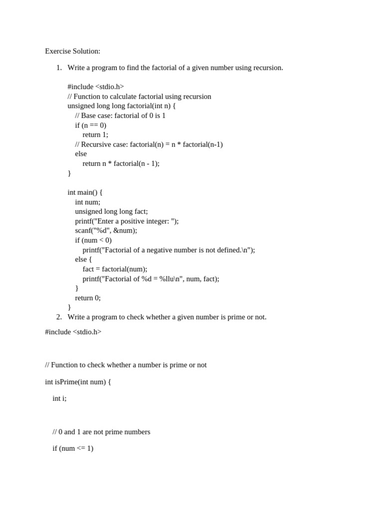 C Programs for Common Algorithms | PDF | Integer (Computer Science ...
