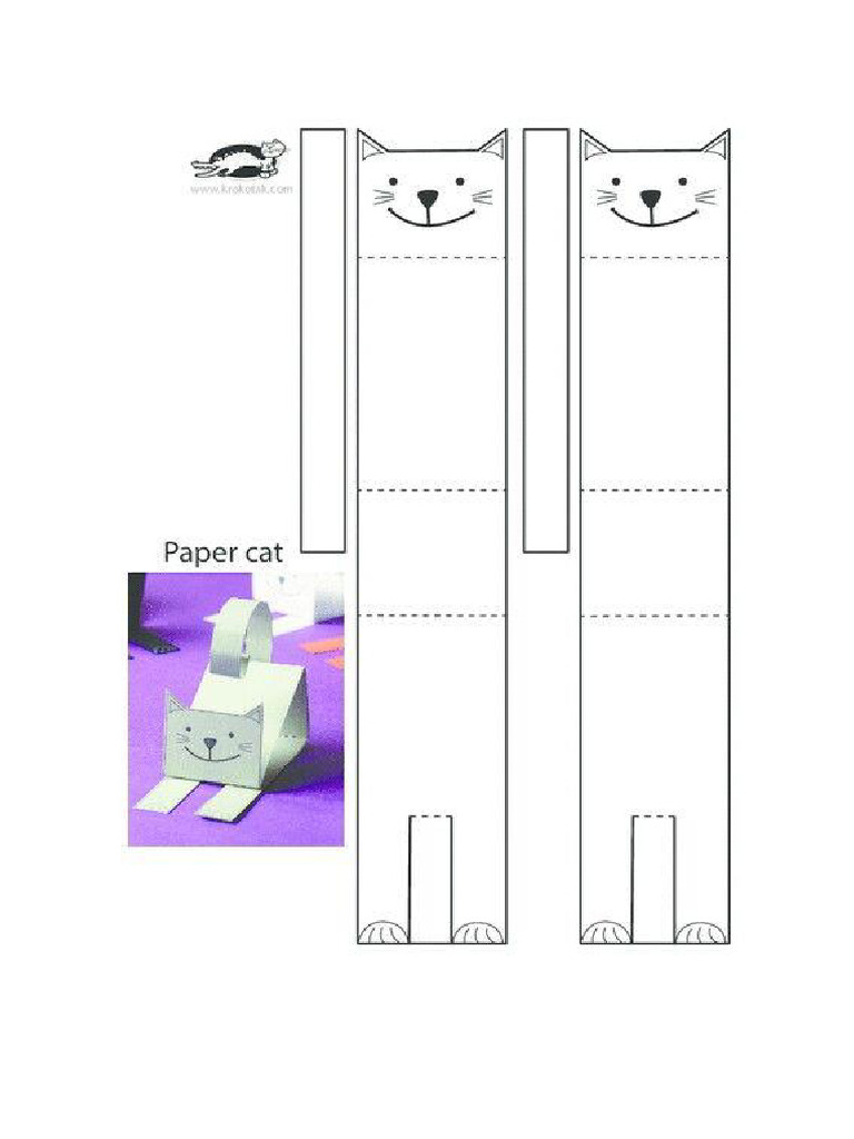 02 Gato de Papel para Montar | PDF
