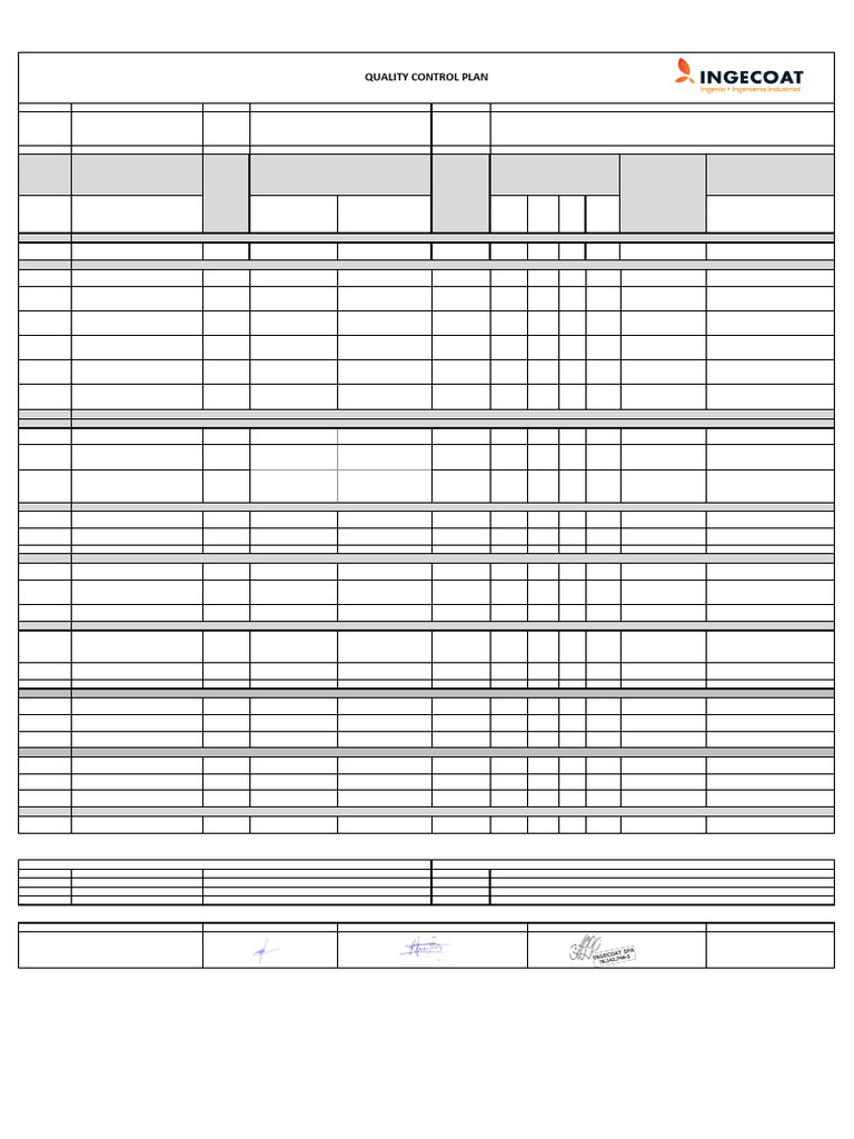 Plan de Control de Calidad QCP | PDF | Business | Sector secundario de ...