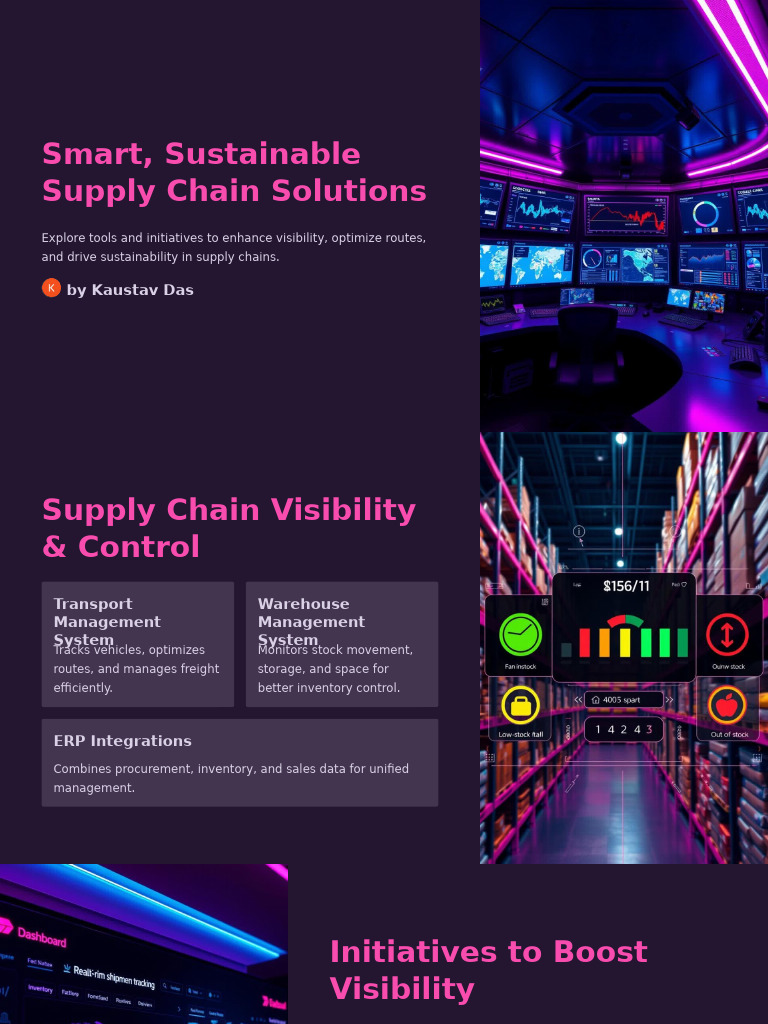 Sustainable Supply Chain Solutions Guide | PDF | Inventory | Logistics